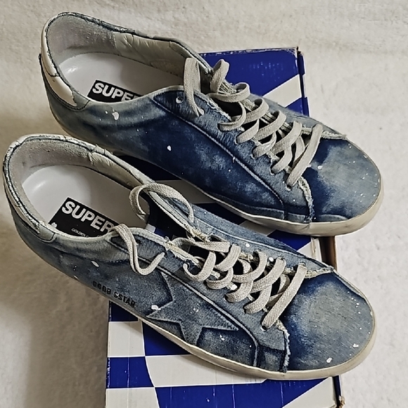 Men's Blue Sneakers - Picture 1 of 4